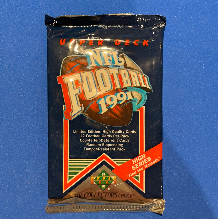 VINTAGE 1991 Upper Deck High Series NFL Football Cards -1 Pack / 12 Cards