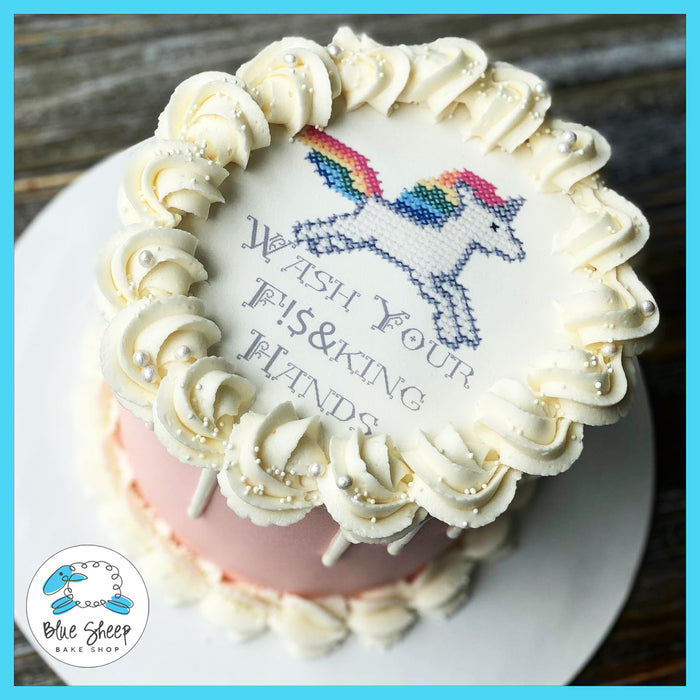 Wash Your F!$&ing Hands Cake