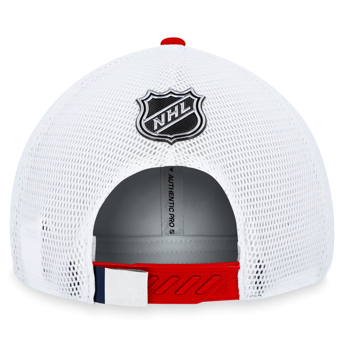 Washington Capitals Fanatics Branded Blue 2023 NHL Draft On Stage Trucker Adjustable Hat