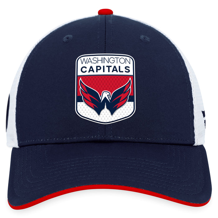 Washington Capitals Fanatics Branded Blue 2023 NHL Draft On Stage Trucker Adjustable Hat