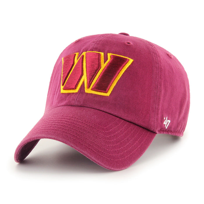 Washington Commanders Clean Up '47 Brand Adjustable Hat - Maroon