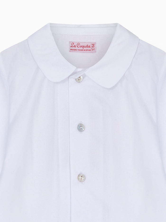 White Bara Long Sleeve Baby Shirt