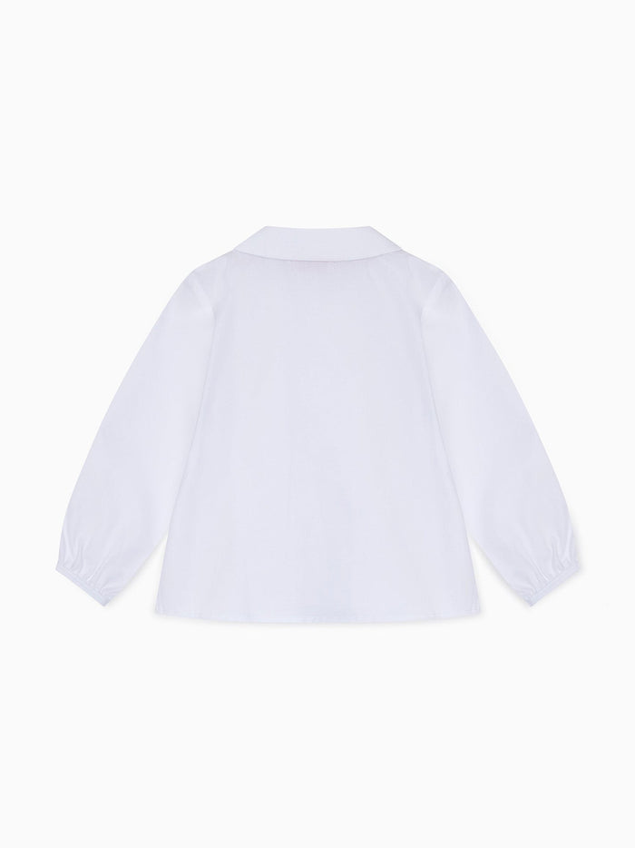 White Bara Long Sleeve Baby Shirt