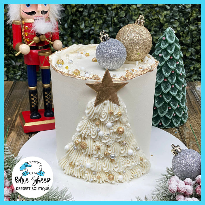 white chirstmas cake