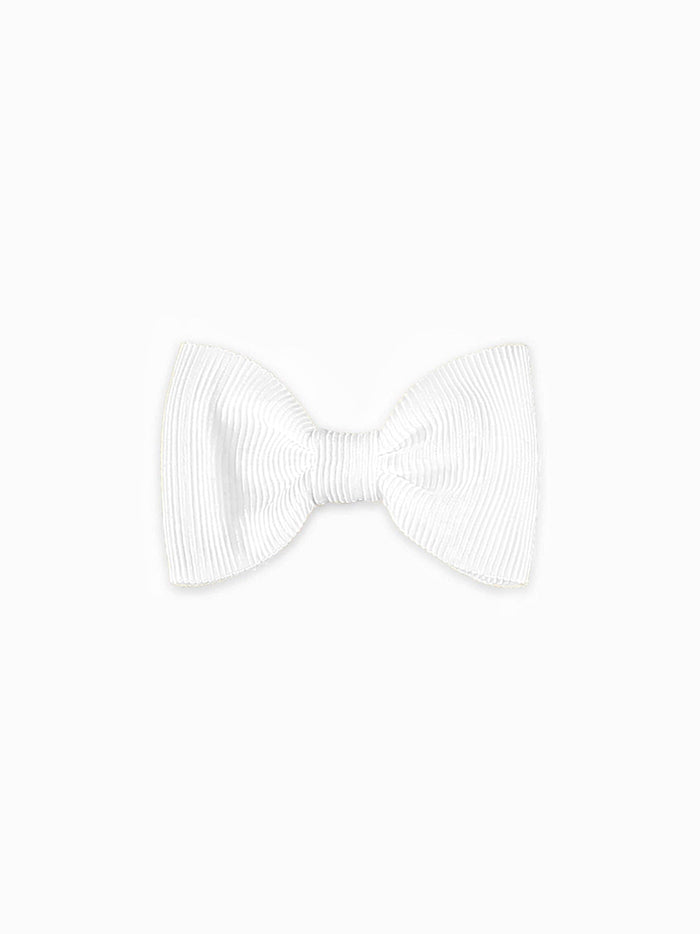 White Small Bow Girl Clip