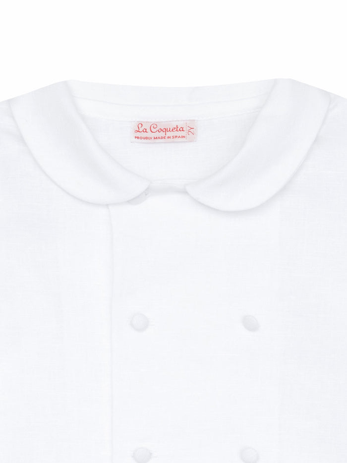 White Toni Ceremony Short Sleeve Boy Shirt