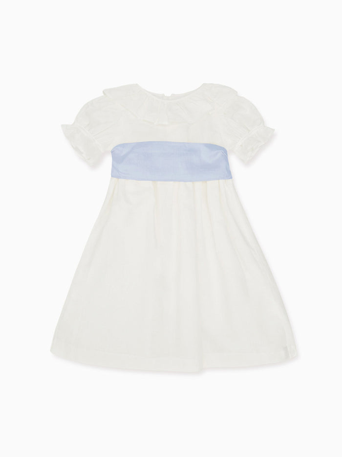 White Vega Long Ceremony Girl Dress