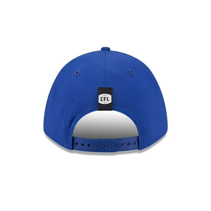 Winnipeg Blue Bombers CFL 2026 New Era On-Field Side Line 9FORTY M-Crown A-Frame Adjustable Hat - Blue