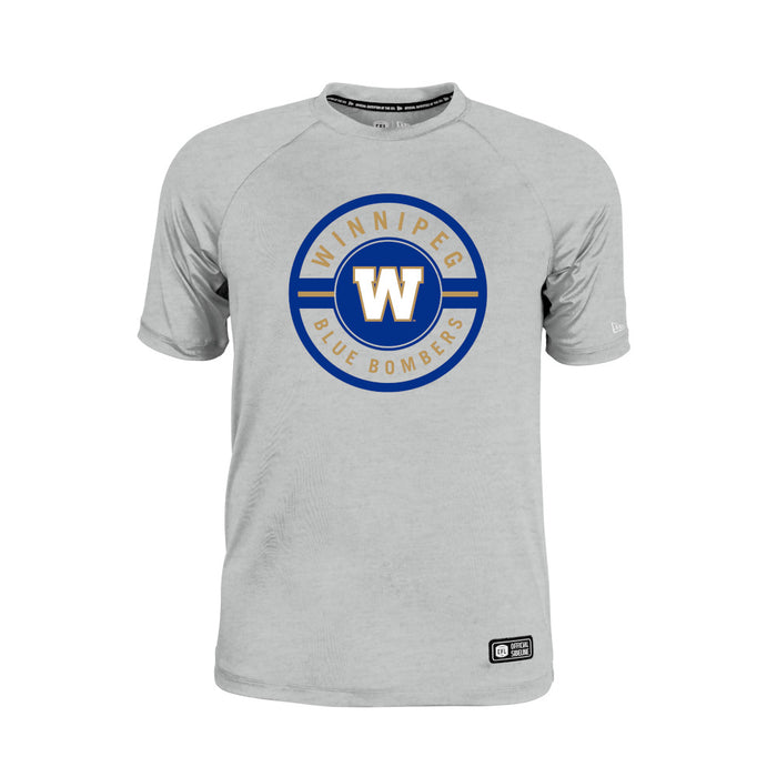 Winnipeg Blue Bombers New Era 2026 Sideline Cavort Raglan T-Shirt - Gray