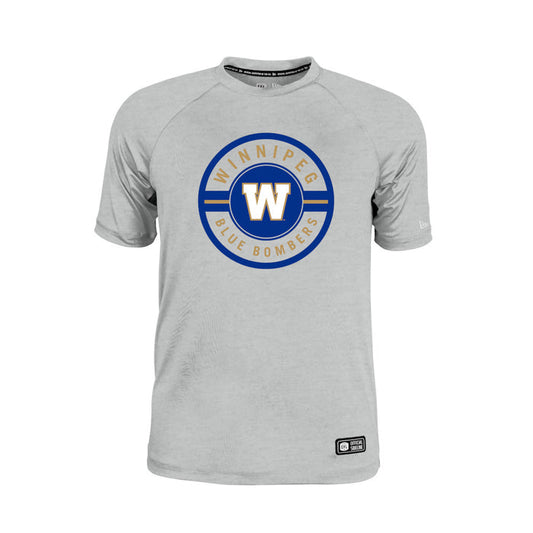 Winnipeg Blue Bombers New Era 2026 Sideline Cavort Raglan T-Shirt - Gray