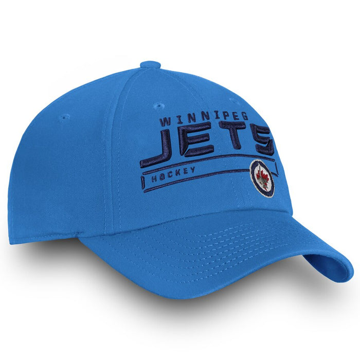 Winnipeg Jets Fanatics Authentic Pro Rinkside Fundamental Adjustable Hat - Blue