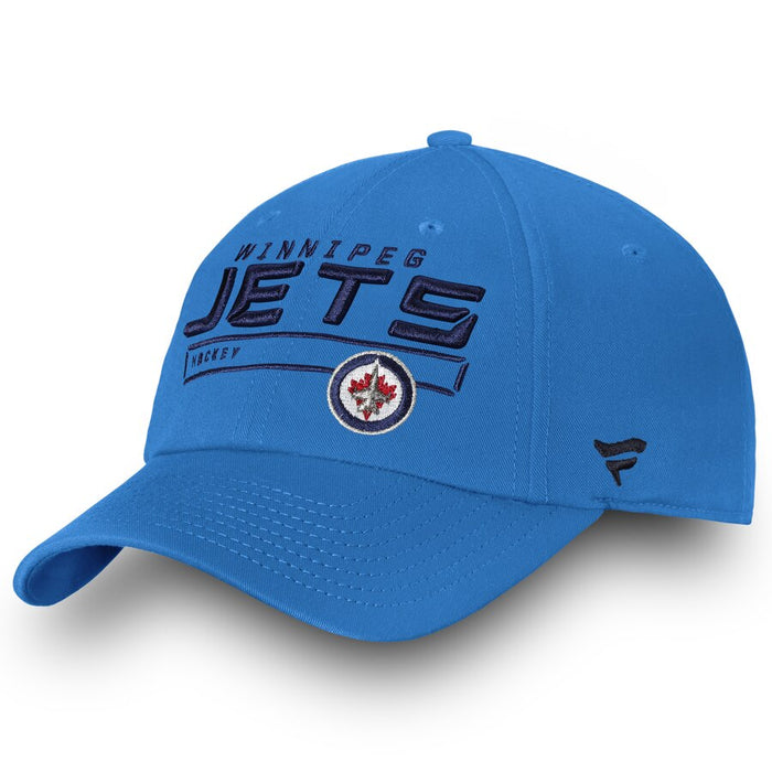 Winnipeg Jets Fanatics Authentic Pro Rinkside Fundamental Adjustable Hat - Blue