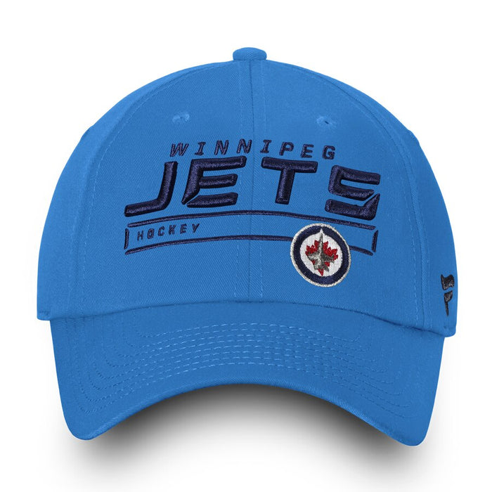 Winnipeg Jets Fanatics Authentic Pro Rinkside Fundamental Adjustable Hat - Blue