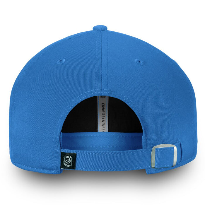 Winnipeg Jets Fanatics Authentic Pro Rinkside Fundamental Adjustable Hat - Blue