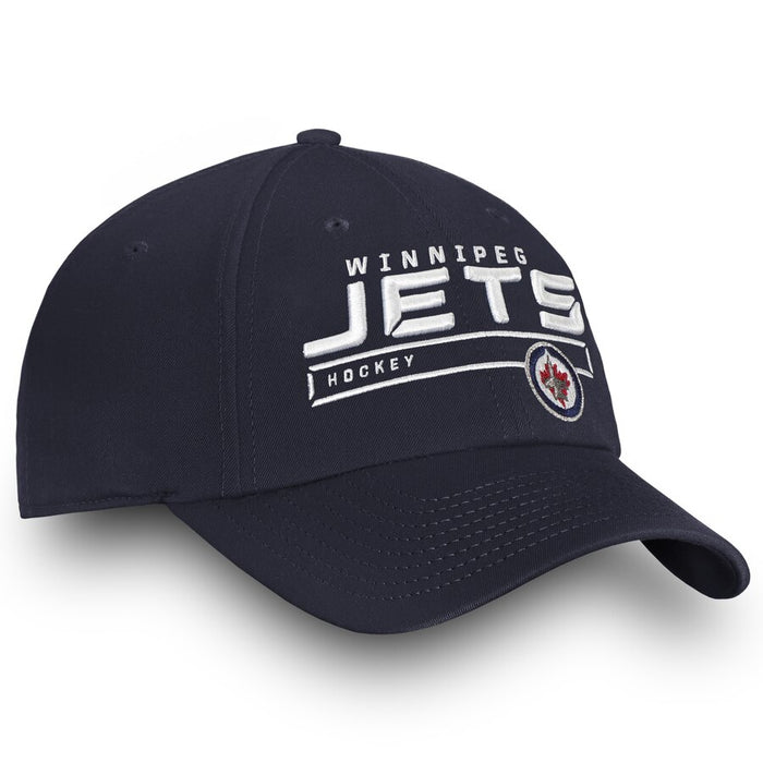 Winnipeg Jets Fanatics Authentic Pro Rinkside Fundamental Adjustable Hat - Navy