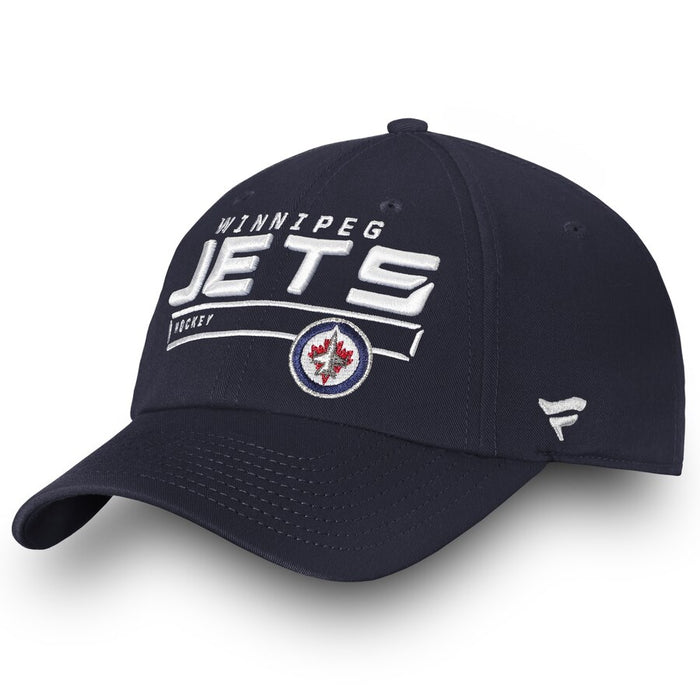 Winnipeg Jets Fanatics Authentic Pro Rinkside Fundamental Adjustable Hat - Navy