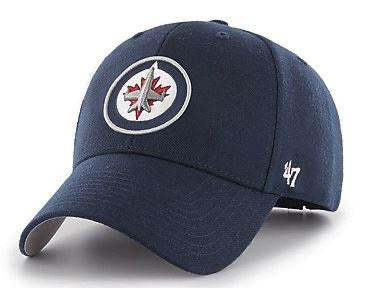 Winnipeg Jets Navy 47 Brand MVP Basic Adjustable Hat