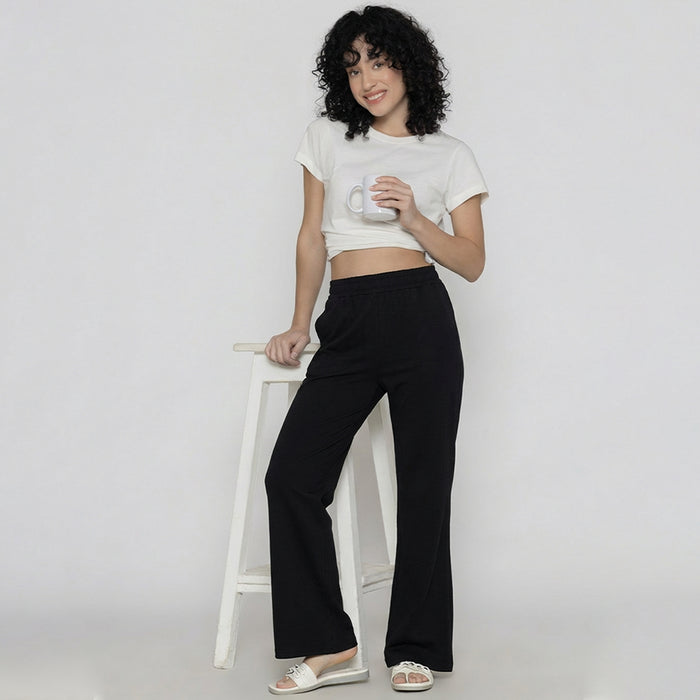 Women Flared Pants (Black)