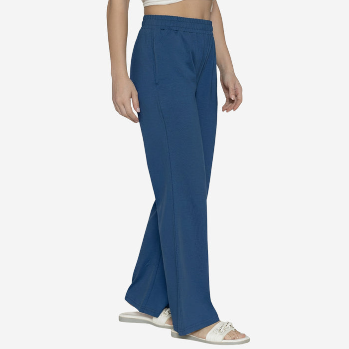 Women Flared Pants (Strong Blue)