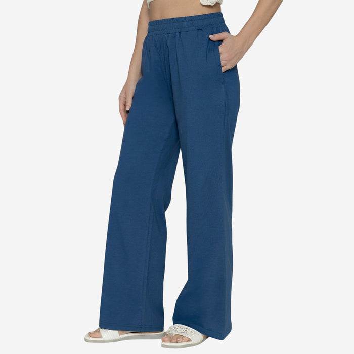 Women Flared Pants (Strong Blue)