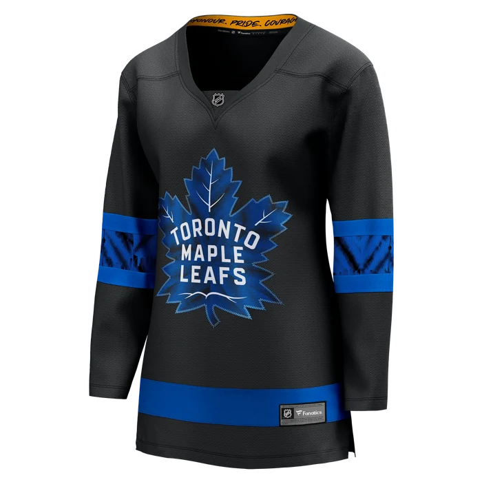 Women's Toronto Maple Leafs Fanatics Branded Black - Alternate Premier Breakaway Reversible Jersey - Flip