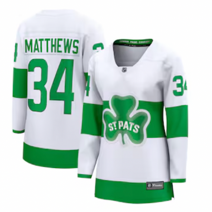 Women's Toronto Maples Leafs St. Pats Auston Matthews #34 Fanatics Breakaway Replica Jersey