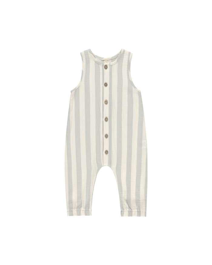 Woven Jumpsuit in Sky Stripe