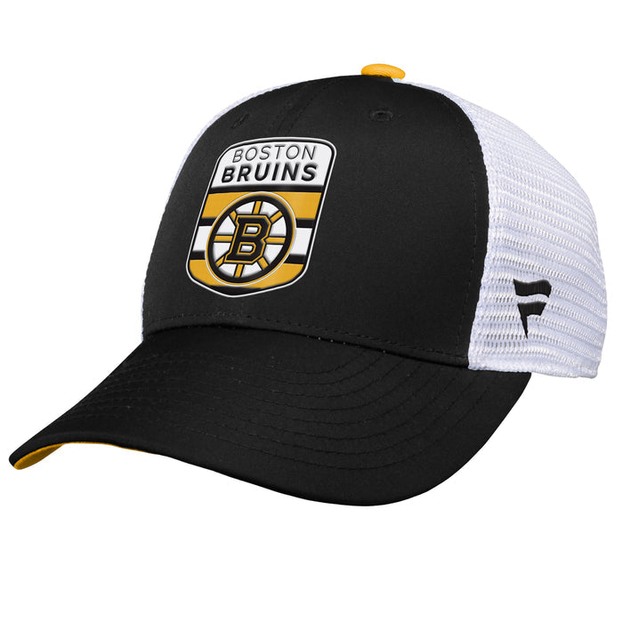 Youth Boston Bruins Fanatics Branded 2023 NHL Draft On Stage Trucker Adjustable Hat