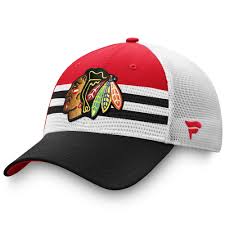Youth Chicago Blackhawks Fanatics Branded 2020 NHL Draft Authentic Pro Structured Adjustable Trucker Hat