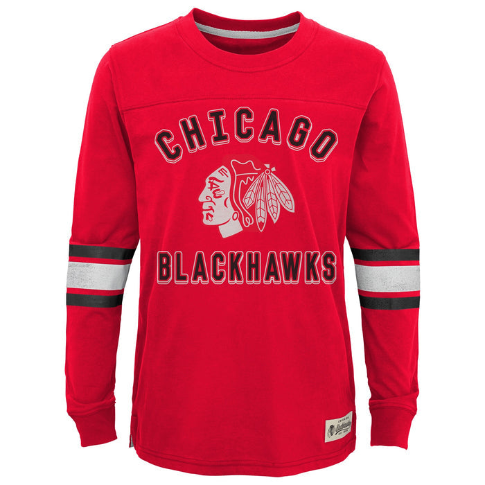 Youth Chicago Blackhawks Long Sleeve Shirt