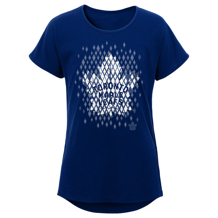 Youth Girls Toronto Maple Leafs Dolman T-Shirt