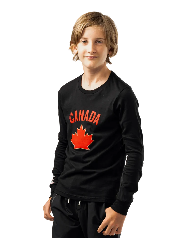 Youth Hockey Canada Bauer Graphic Long Sleeve - Black
