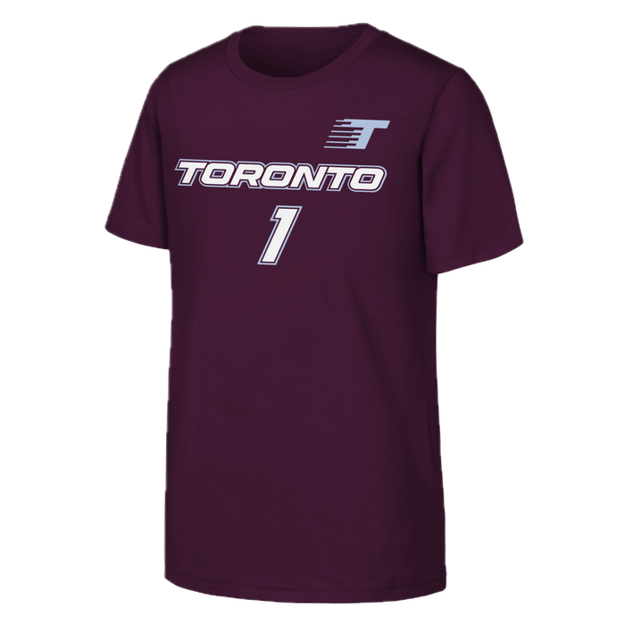 Youth Kiki Rice #1 WNBA Toronto Tempo Name & Number T-Shirt