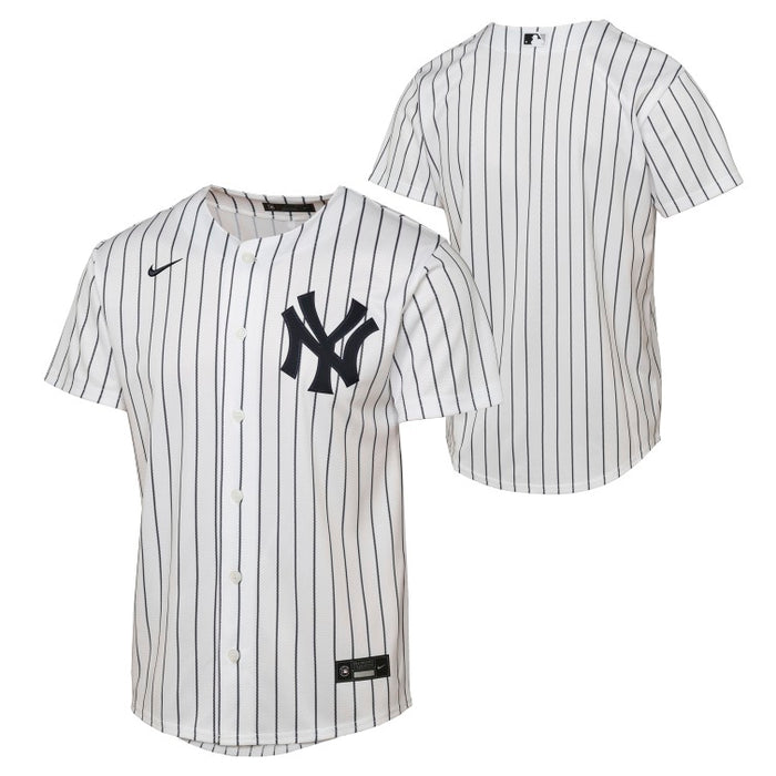 Youth New York Yankees Outerstuff Pinstripe Base-Line Jersey