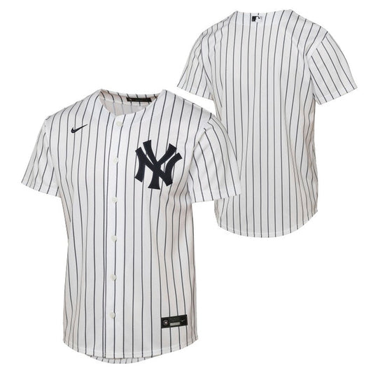 Youth New York Yankees Outerstuff Pinstripe Base-Line Jersey