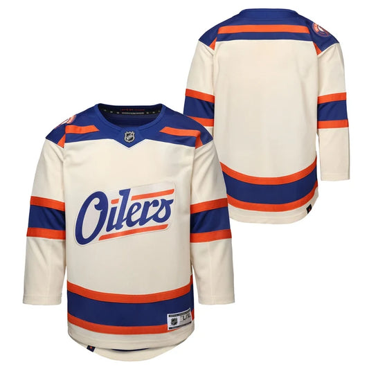 Youth NHL Edmonton Oilers Alternate Replica Jersey Blank - Light Beige