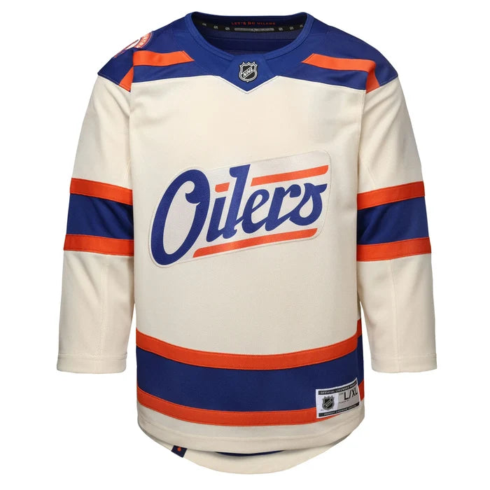 Youth NHL Edmonton Oilers Alternate Replica Jersey Blank - Light Beige
