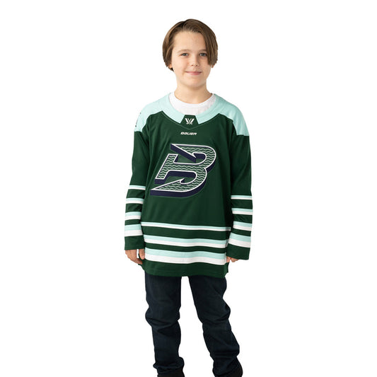 Youth PWHL Green Boston Fleet Replica Hockey Jersey