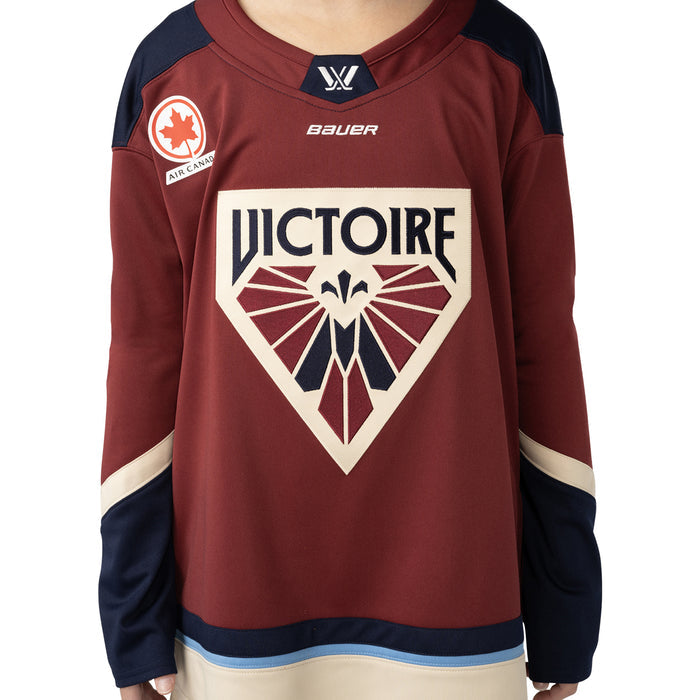 Youth PWHL Red Montreal Victoire Replica Hockey Jersey