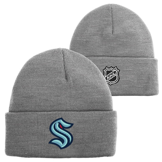 Youth Seattle Kraken Grey Cuff Knit Toque