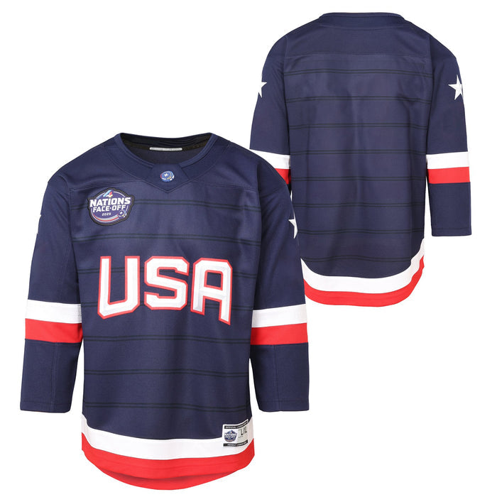 Youth Team U.S.A 4 Nations Face-Off 2025 Jersey