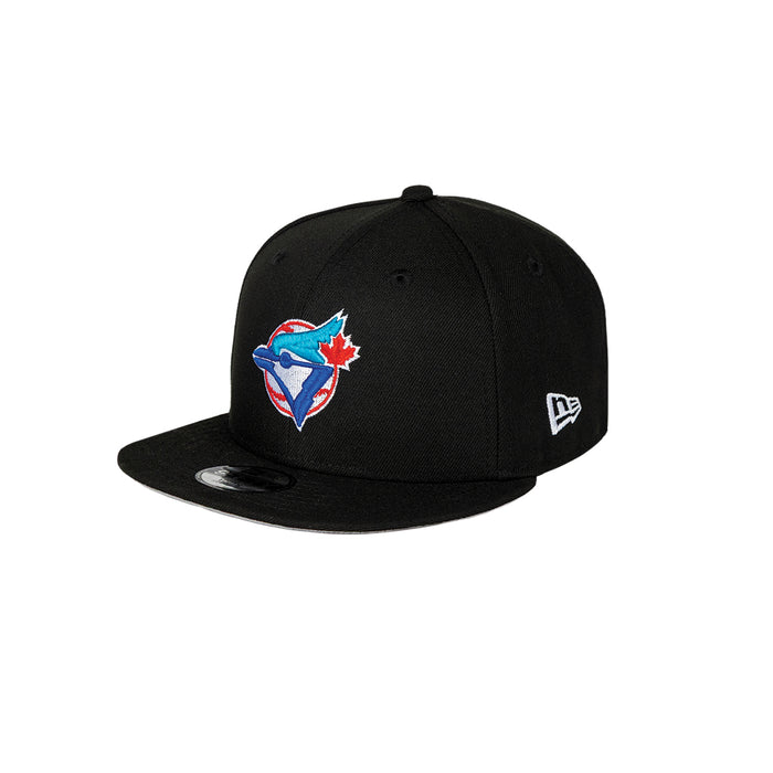 Youth Toronto Blue Jays 1977 Logo Black New Era 9Fifty Snapback Hat