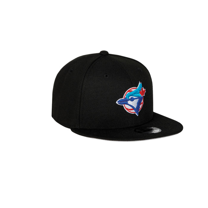 Youth Toronto Blue Jays 1977 Logo Black New Era 9Fifty Snapback Hat