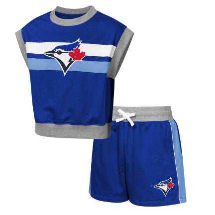 Youth Toronto Blue Jays 2 Piece Top and Short Set - Blue