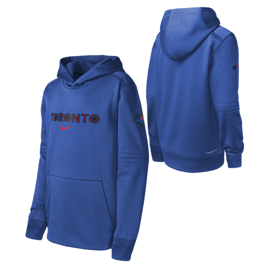 Youth Toronto Blue Jays 2024 City Connect Royal Blue - Practice Hoodie
