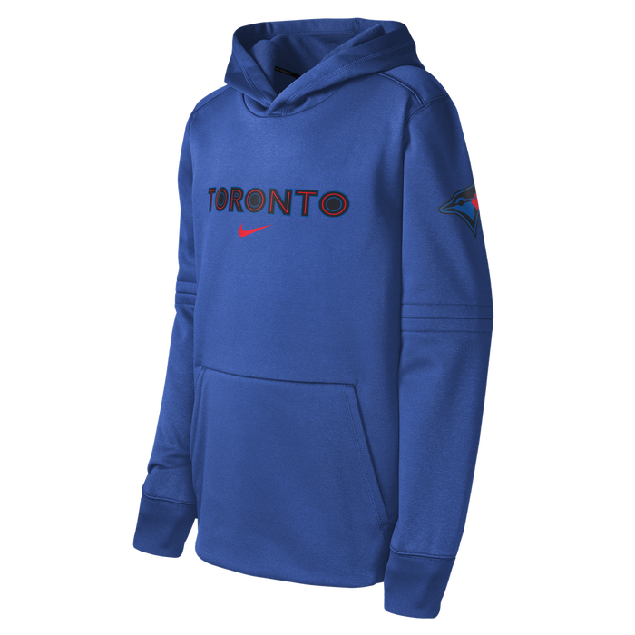 Youth Toronto Blue Jays 2024 City Connect Royal Blue - Practice Hoodie