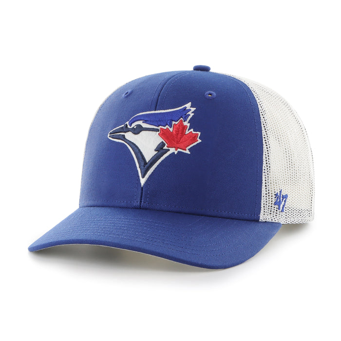 Youth Toronto Blue Jays 47' Brand Trucker A-Frame Snap-Back Hat - Royal Blue