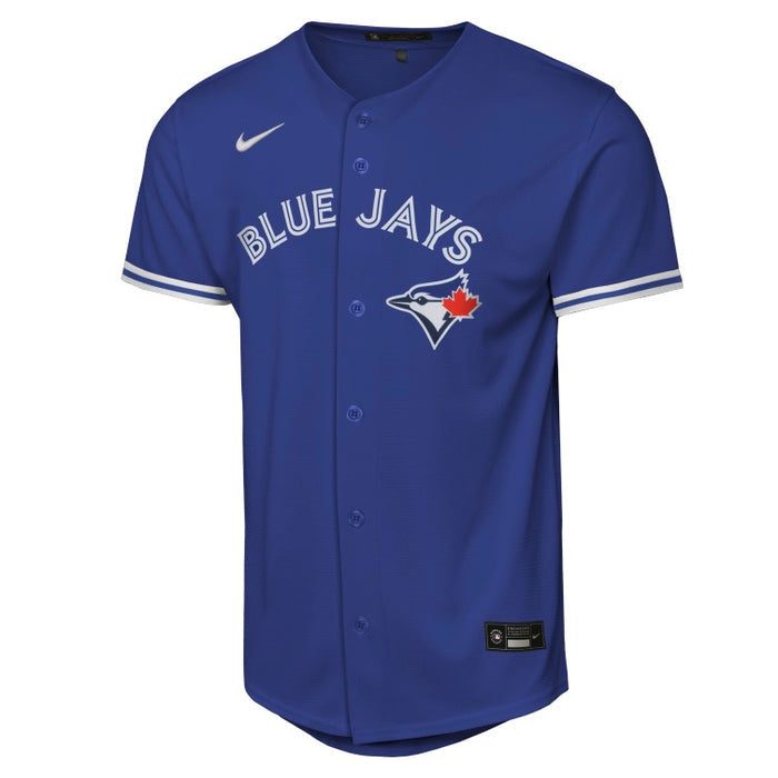 Youth Toronto Blue Jays Addison Barger #47 Alternate 2 Blue Baseline Jersey