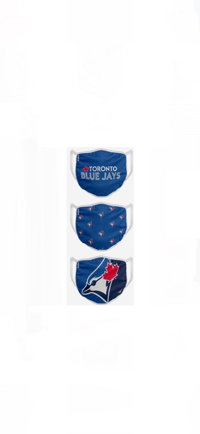 Youth Toronto Blue Jays FOCO MLB Face Mask Covers 3 Pack
