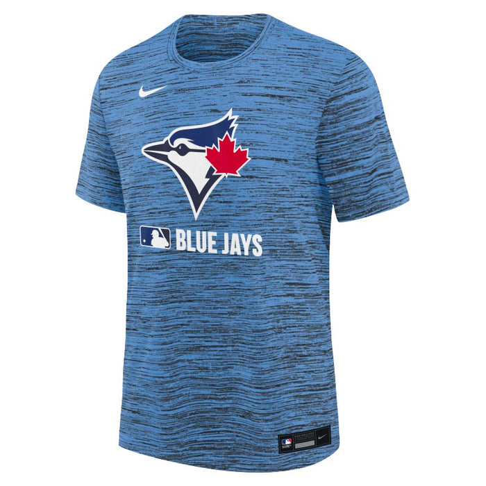 Youth Toronto Blue Jays MLB Dri-Fit Authentic Collection Velocity T-Shirt - Blue